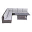 Ensemble de conversation modulaire avec coussins 8 pièces Cleo