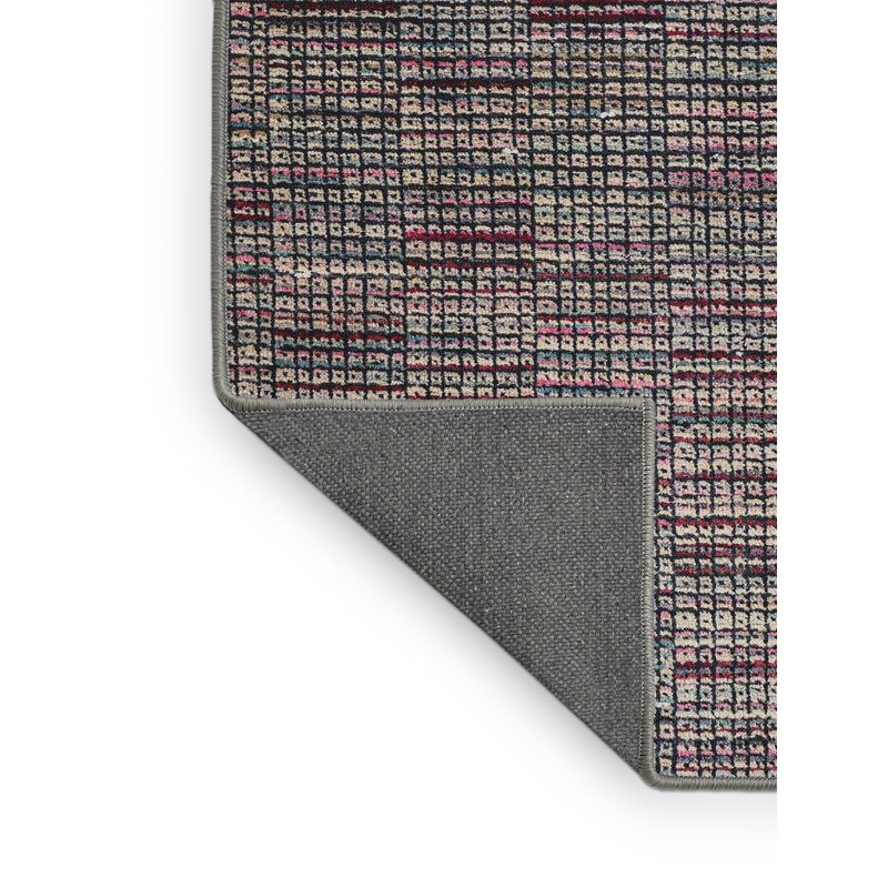 Tapis décoratif multicolore à motif abstrait, Rectangle 8 pi x 10 pi