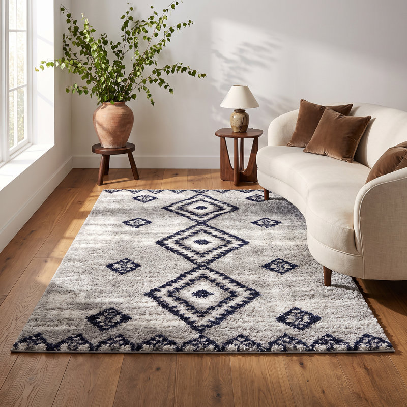 Moroccan Indoor Rug, Rectangle 6'7" x 9'6"