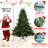 Full-Shaped 9FT Christmas Tree with 3451 Tips – PE/PVC Mixed Needles, Wide Base for Large Spaces, Hinged Structure for Easy Setup, Metal Stand for Strong Support*