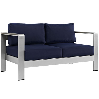 Causeuse d'extérieur en aluminium Shore par Modway