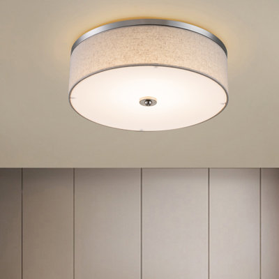 Arnella Linen LED Flush Mount