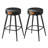 Bar Stools Set of 2, Counter Height Swivel Bar Stools, Synthetic Leather with Stitching-101042404-101042402