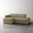Berlare 2 - Piece Upholstered Compression Khaki Corduroy L-Shaped Modular Sectional Sofa Set – Fully Compressed, No Assembly Required-480882444-481251883