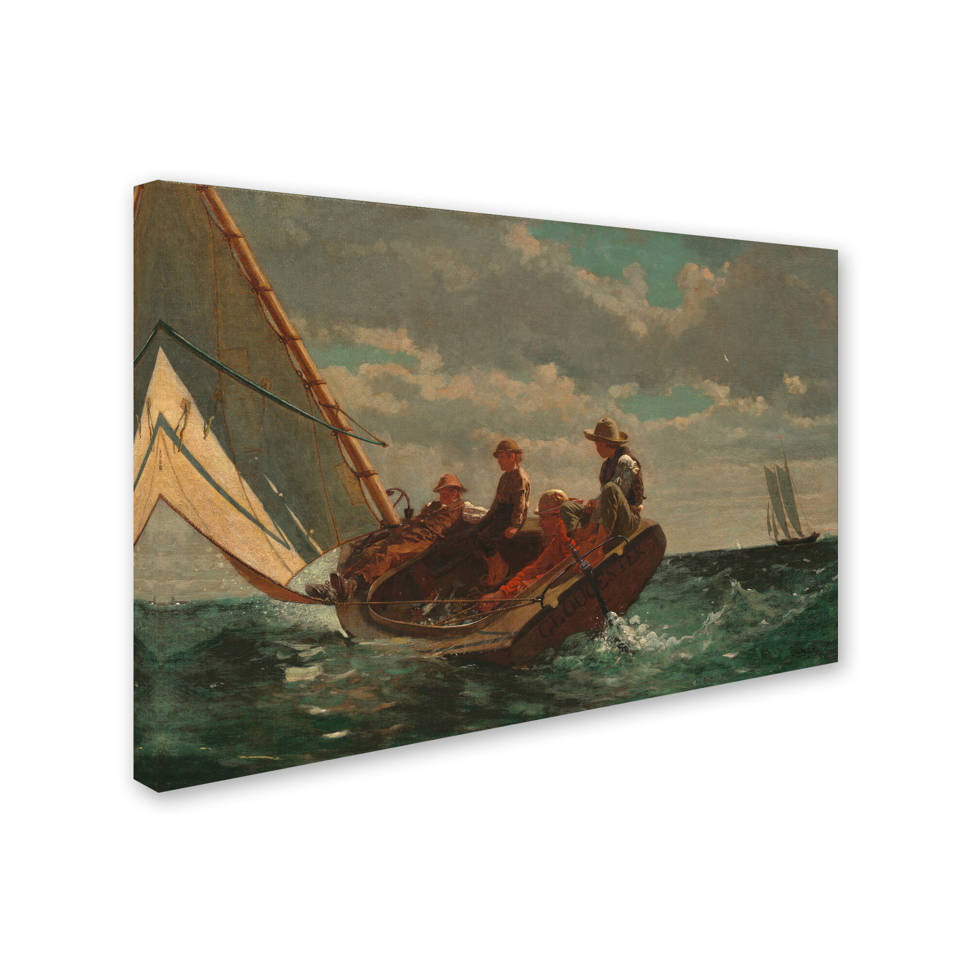 Vault W Artwork Breezing Up A Fair Wind 1873 76 On Canvas by