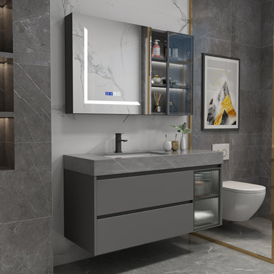 Armoire de salle de bain légère et luxueuse de style moderne