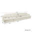 Canapé modulaire rembourré 4 pièces rembourré Boucle-1291815055
