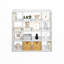 Étagère de rangement à 16 cubes SIMPLE, avec dos ouvert, structure extra-épaisse, idéale pour le rangement et l'organisation. Convient au salon et au bureau. Couleur : blanc.-563564040-548569529