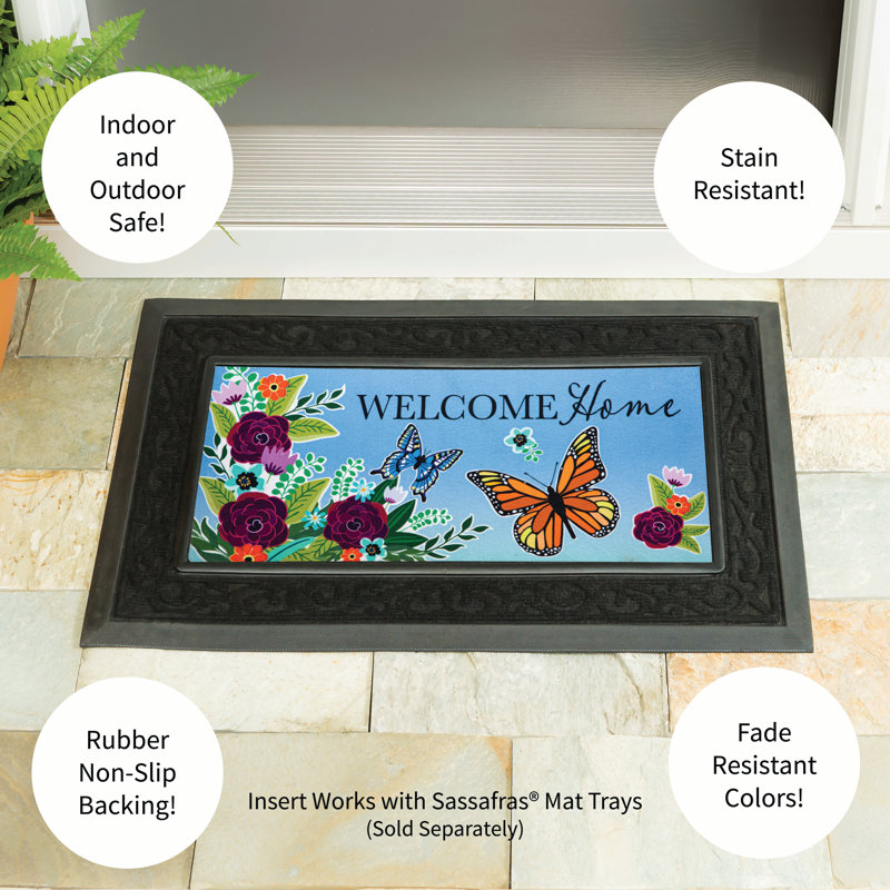 Tapis de bienvenue Welcome Home Butterflies Sassafras