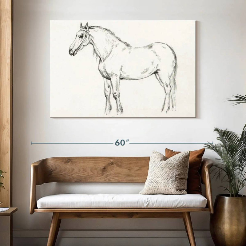 Brampt Standing Horse 1818, 32" H x 48" W