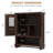 23" W Wall Mounted Bathroom Cabinet with 2 Doors and Open Shelf-129105290