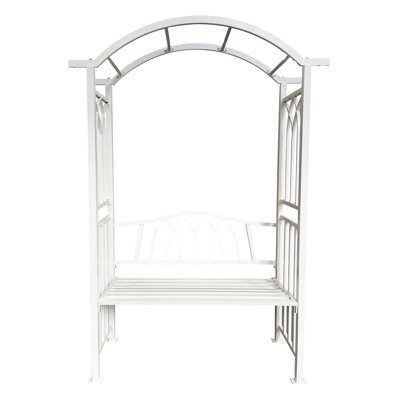 Aluminum Garden Arch With 2-Seater Bench