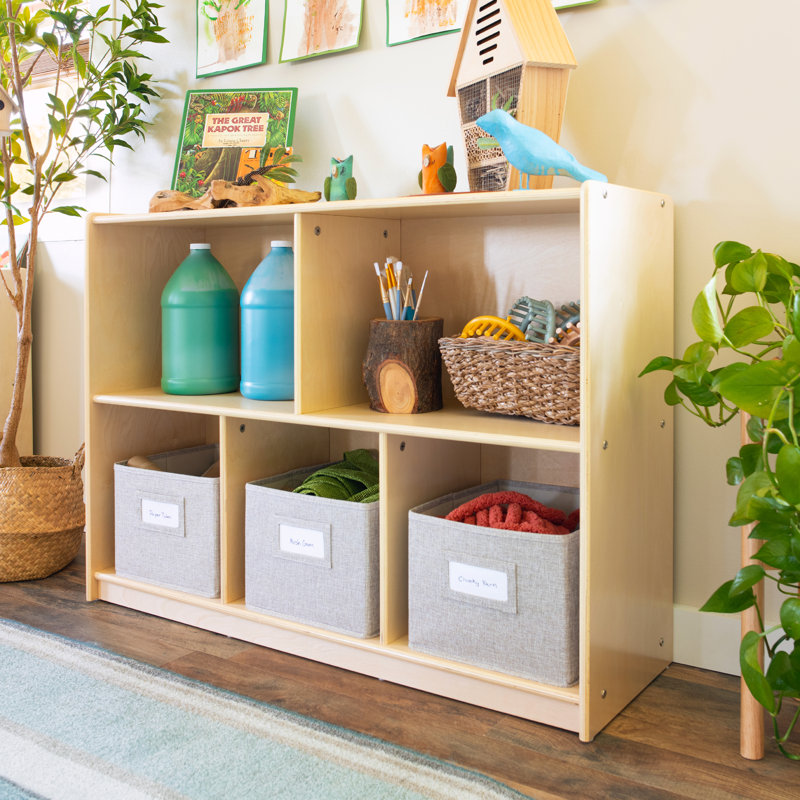 EdQ Essentials 5-Compartment Storage, Natural, 30" H x 13" W x 42" D