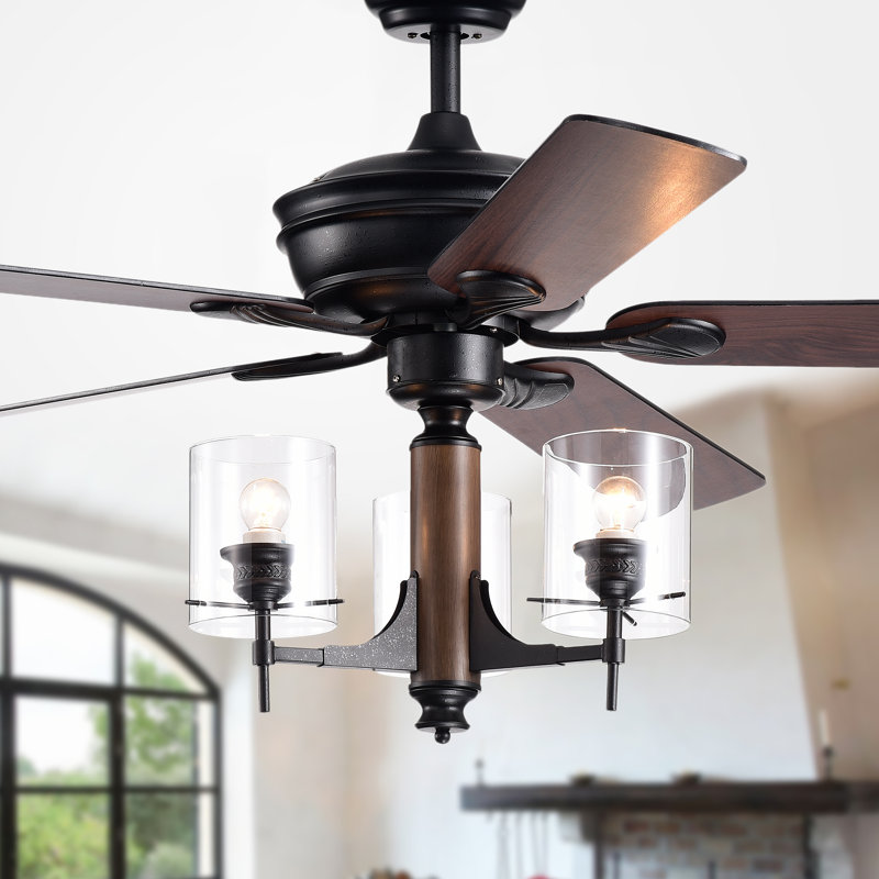 Poirier 52'' Ceiling Fan with Light Kit