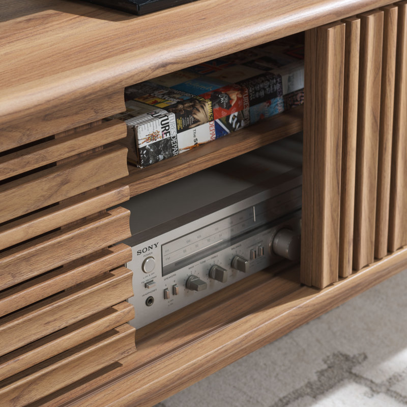 Meuble télé pour téléviseur de 60 po ou moins calleen, Oak
