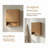 26" Wall-Mounted Striped Bathroom Cabinet-1494699612