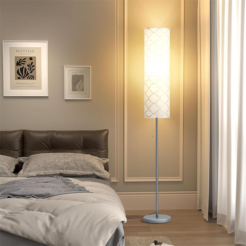 165cm Chrome Column Floor Lamp