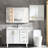 30X40 Inch Silver Metal Framed Rectangular Rectangular Bathrrom Mirror For Wall.(W2203134526)-578827929