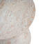 Outdoor/Indoor Lightweight Concrete Side Table/Travertine Finish