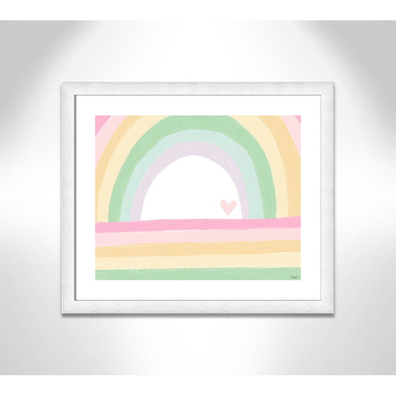 Décoration murale pour enfants, H 22,5 po x l 26,5 po x P 0,63 po, Encadré plat à grain de bois blanc
