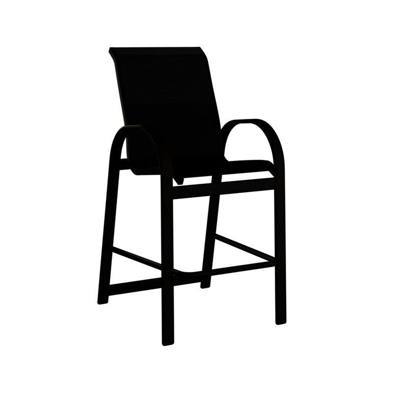 Fauteuil de bar berlinois Mesquite Berlin, Filon de bois mesquite, Martinique