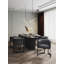 Chaise de salle à manger rembourrée en cuir Corso-315741076