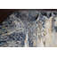 Tapis ivoire / bleu noué à la main de conception unique 9 pi x 12 pi 2 po New Age