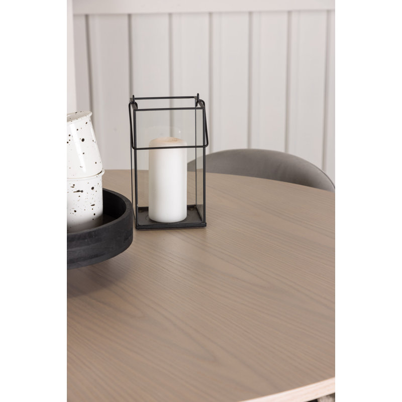 Britton 4 - Person Dining Set, White, Grey, Grey