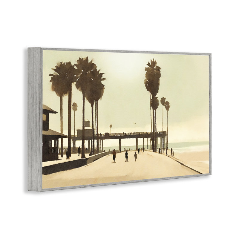 Art giclée sur la plage tropicale Stupell Industries par Noah Bay, H 20 po x l 30 po, Estampe numérique Farmhouse