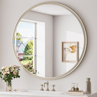 Miroir mural rond en verre trempé Evangerista