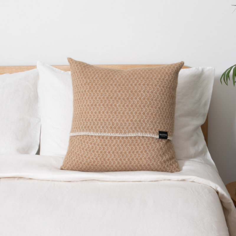 Square Cushion, Cream