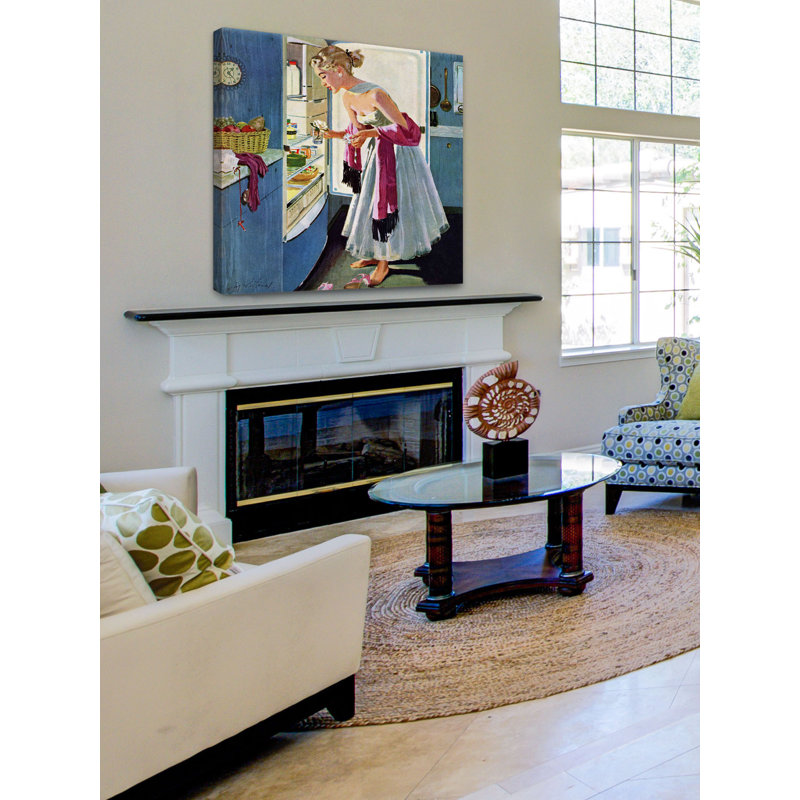 « prom momento » par m. coburn whitmore, reproduction d’art sur toile tendue, H 18 po x l 18 po