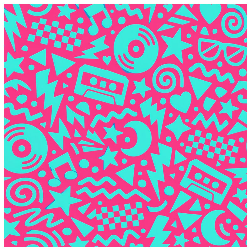 Couvertures de musique rétro, 50in W x 60in H