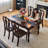 Elegant and durable solid wood table set-111095435