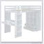 Lit mezzanine avec grand bureau Kathe