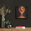 «Wine Glass Flame Abstract» par Rey Klimt, art mural en métal-261001397