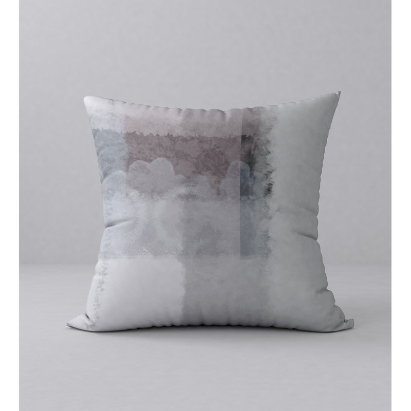 Abstract Throw Pillow, 18" H x 18" W