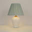 Lampe de table plissée à 1 lumière Ravenna-102300343