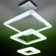 Hymir 3 - Light Square/Rectangle Tiered LED Pendant