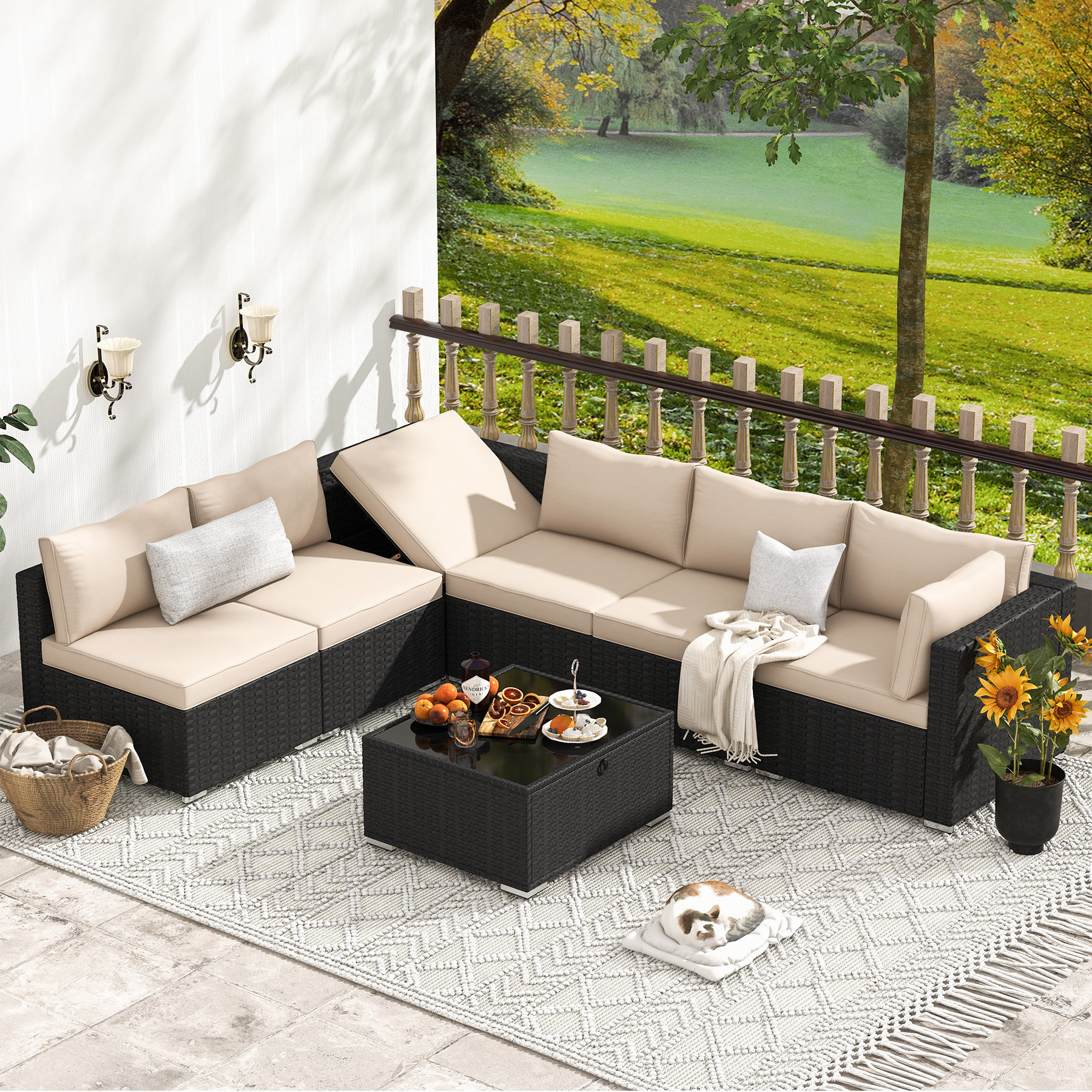 Metal sectional outdoor furniture hotsell