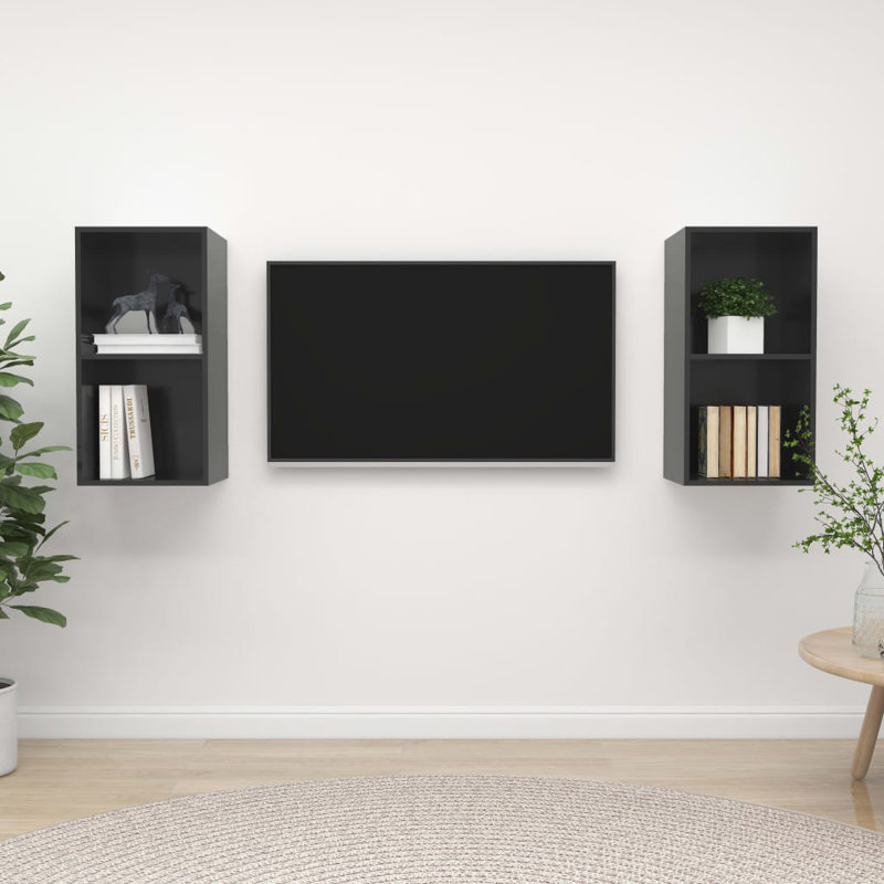 Drayvin TV Stand for TVs up to 88", High Gloss Grey
