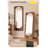 Mid-Century Wavy Edge Solid Wood Full-Length Mirror