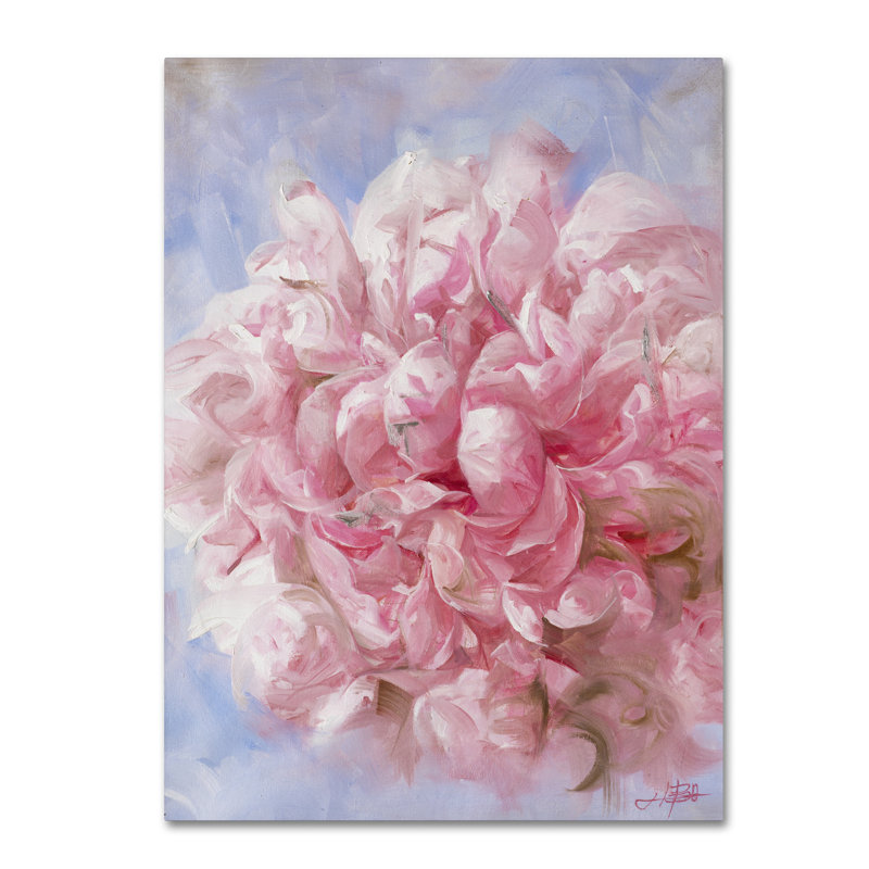 Pink Peonie I Canvas Art by Li Bo, 18" x 24"