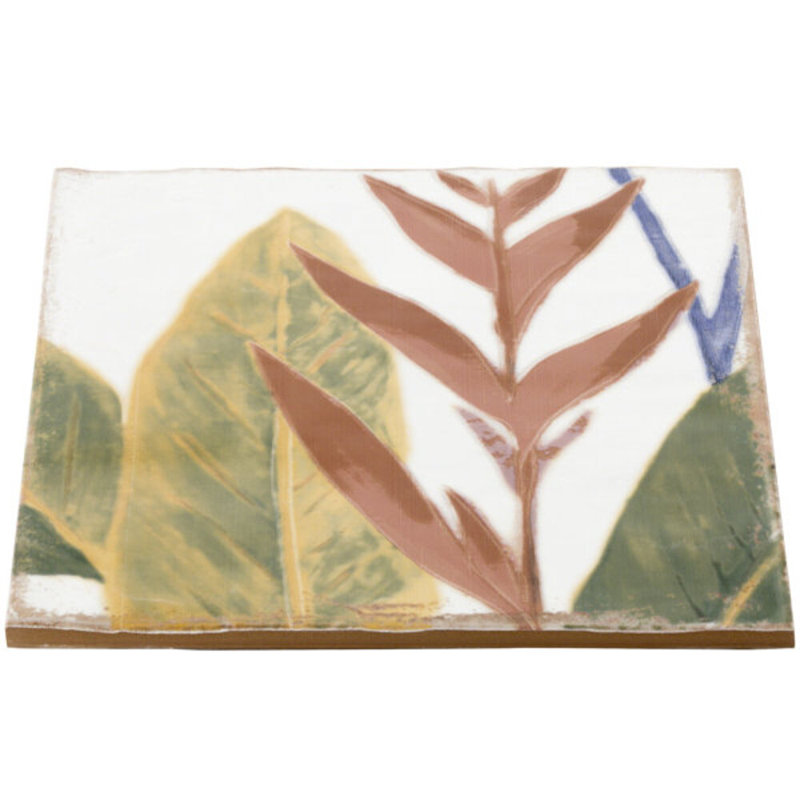 Angela Harris Dunmore 8x8 Polished Hand Painted Look Ceramic Tile
