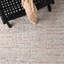 Tapis gris en laine tissé à la main-337947251