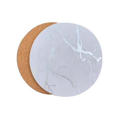 Marble Round 4 Piece Coaster Set