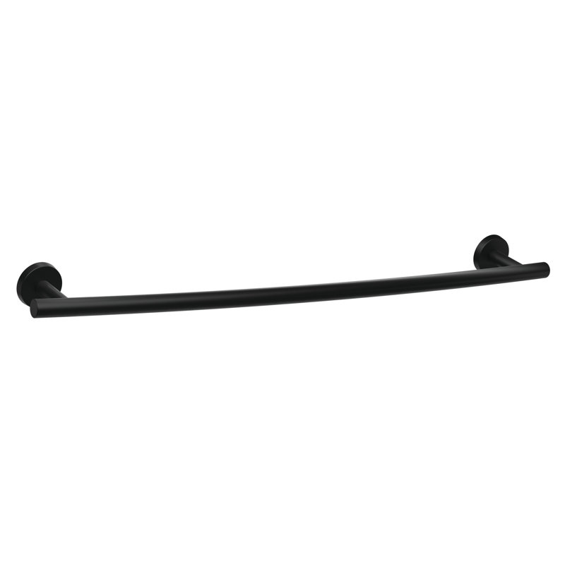 Barre à serviettes murale 27 "Arrondi ™, Noir mat