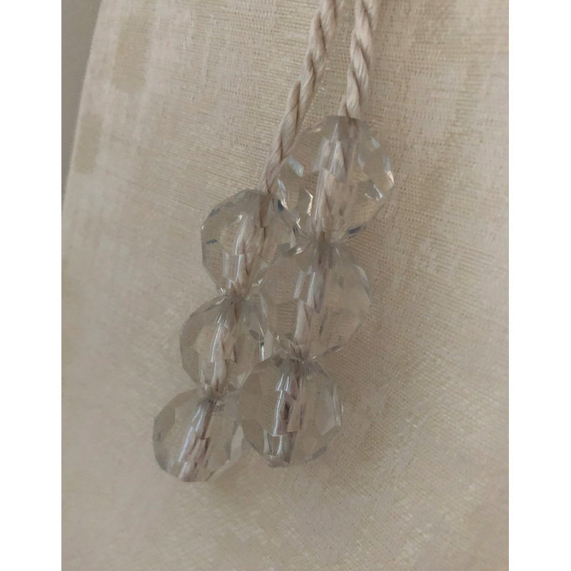 Laszlo 2cm Curtain Holdback/Tieback, Cream