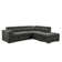 99.5" L Shaped Sectional Sleeper Sofa 2 in 1 Convertible Sleeper Sofa Bed With Pull Out Bed And Cup