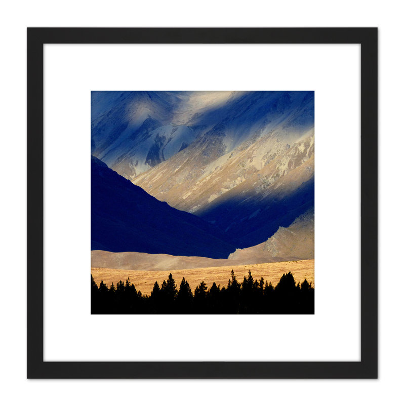 New Zealand Mountain Landscape Scenery Photo - Single Picture Frame Print